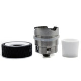 A deconstructed view of the SOC replacement atomizer showcasing the major parts of the replacement product.