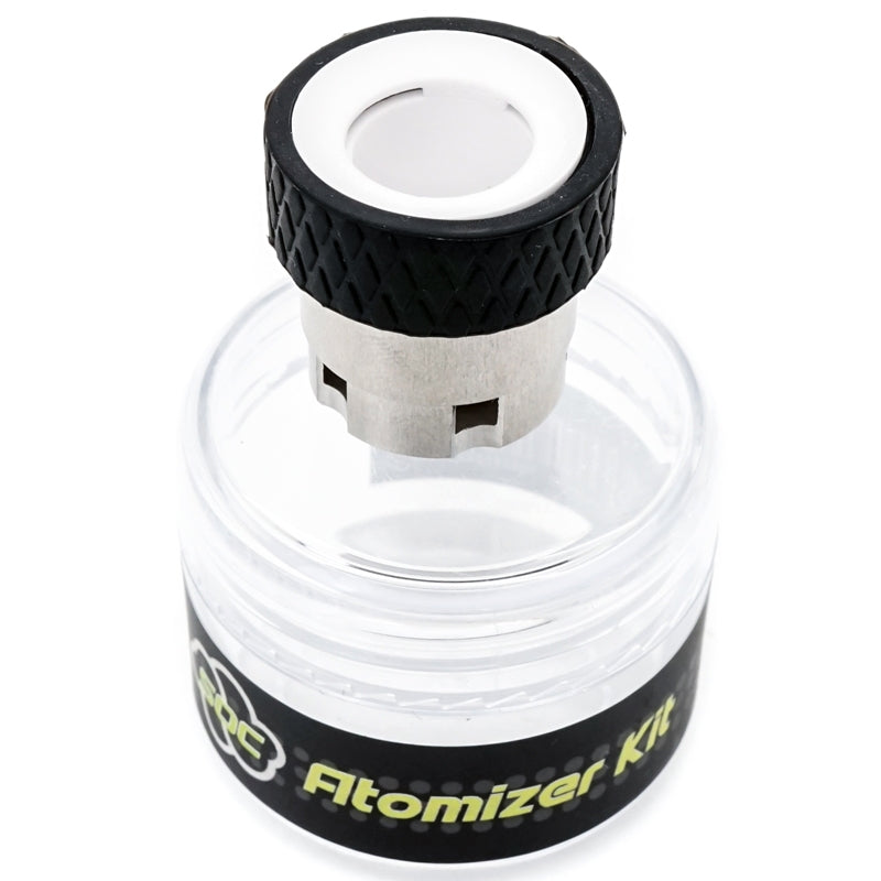 Top view of the SOC replacement atomizer and its packaging. 