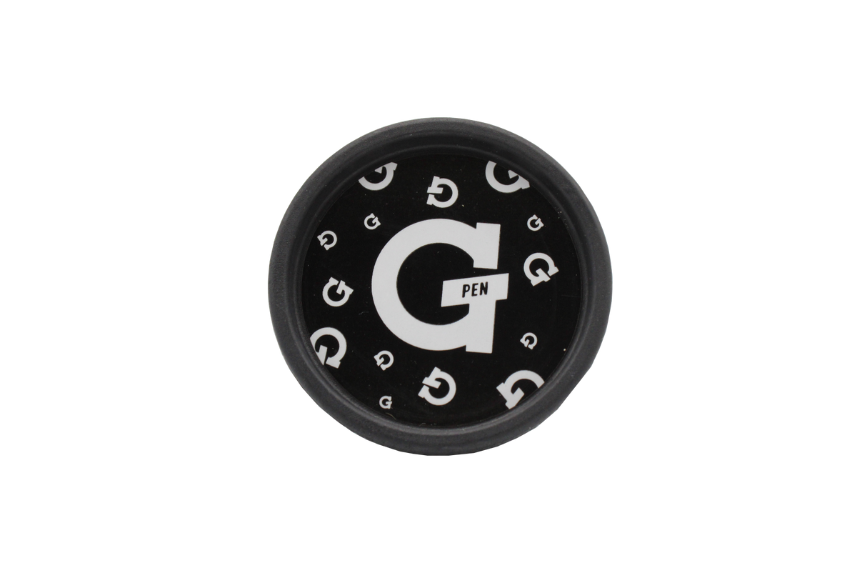 top view of the santa cruz shredder g pen collaboration grinder. made of hemp composites and patented teeth for quality flower shredding.