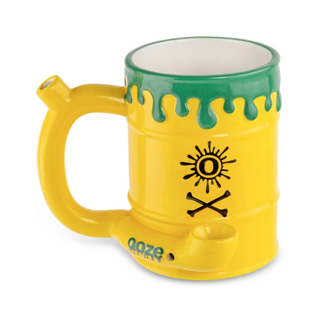 Ooze - Ceramic Mug Pipe - Toxic Waste Barrel 14oz