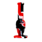 Skull - Silicone Water Pipe 11"
