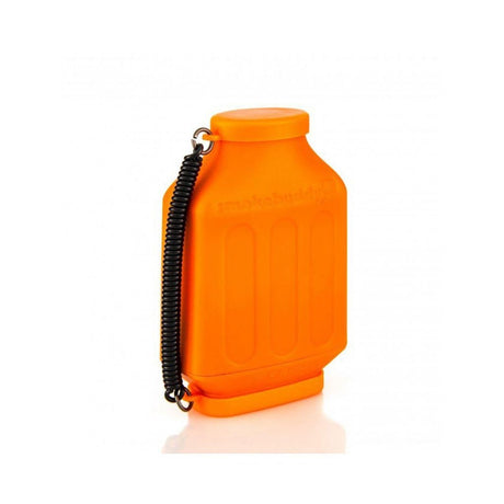 angled view of the smoke buddy Jr in red. A portable anti odor filtration device for courteous smokers.