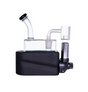 side profile view of the portable Stache Products RiO in black. made for dabbing connoisseurs who want the portability and performance of a desktop glass rig.