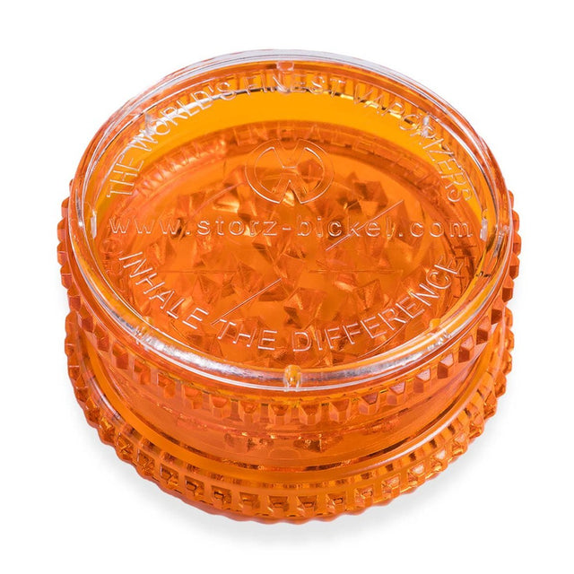 front angle view of the Storz & Bickel Herb Mill. A meticulously engineered product to efficiently grind herb into a airy and fluffy product for smoking.