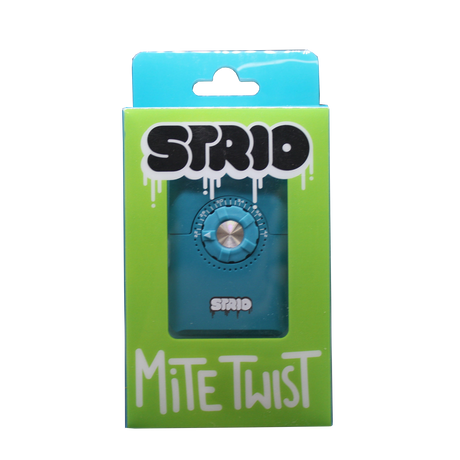 front view of the Strio Mite Twist a unique vaporizer with strong battery and a analogue temperature adjustment similar to a combination lock for a more tactile feel.