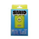 front view of the Strio Mite Twist a unique vaporizer with strong battery and a analogue temperature adjustment similar to a combination lock for a more tactile feel.