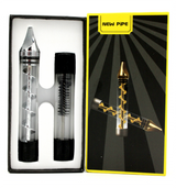 inside and front view of the twisty glass blunt. A product for those who want a paperless smoking experience.