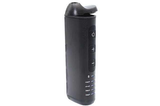 side view of the Vapium portable dry herb vaporizer. made for a smooth smoking experience.