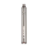 front view of the Vision Spinner 2 battery in silver. A product with a large battery for long use and with variable voltage and a multicolor LED.