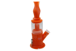 side view of the Waxmaid Percolator. A water pipe with versatility letting you have a dry herb bong, concentrate rig and nectar collector all in one.