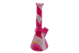 side view of the waxmaid hobee, a silicone water pipe for durable use with food grade silicone.