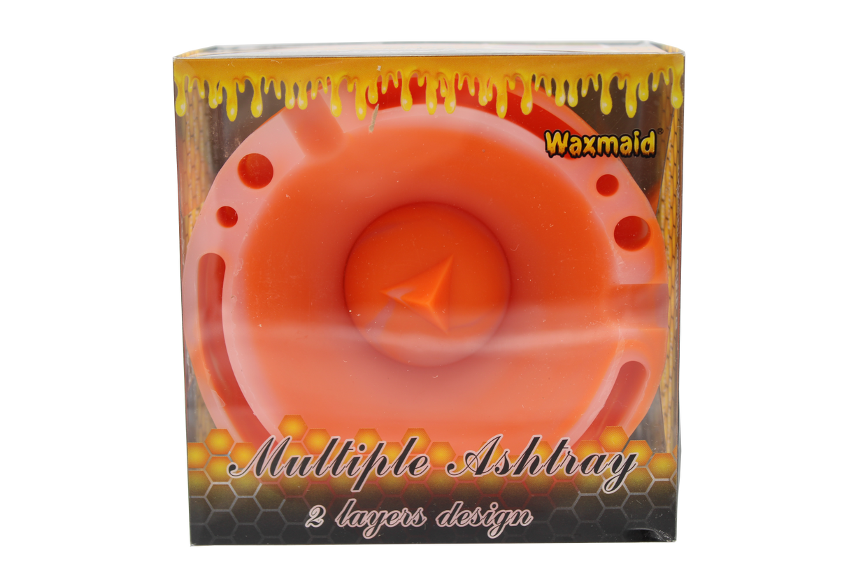 Waxmaid 4.29" Pyramid Silicone Round Ashtray