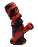side view of the waxmaid springer silicone waterpipe. a flexible and durable water pipe for perfect adjustment and convenience.