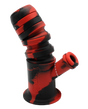 side view of the waxmaid springer silicone waterpipe. a flexible and durable water pipe for perfect adjustment and convenience.