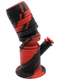 side view of the waxmaid springer silicone waterpipe. a flexible and durable water pipe for perfect adjustment and convenience.