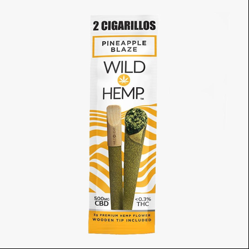 Wild Hemp CBD Cigarillos – Tobacco-Free 2-Pack (15ct Display Box)
