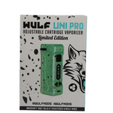 front view of the Wulf Uni pro. an improvement on the popular uni with digital screen and new green black splatter color
