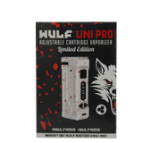 front view of the Wulf Uni pro. an improvement on the popular uni with digital screen and new limited edition white red splatter color