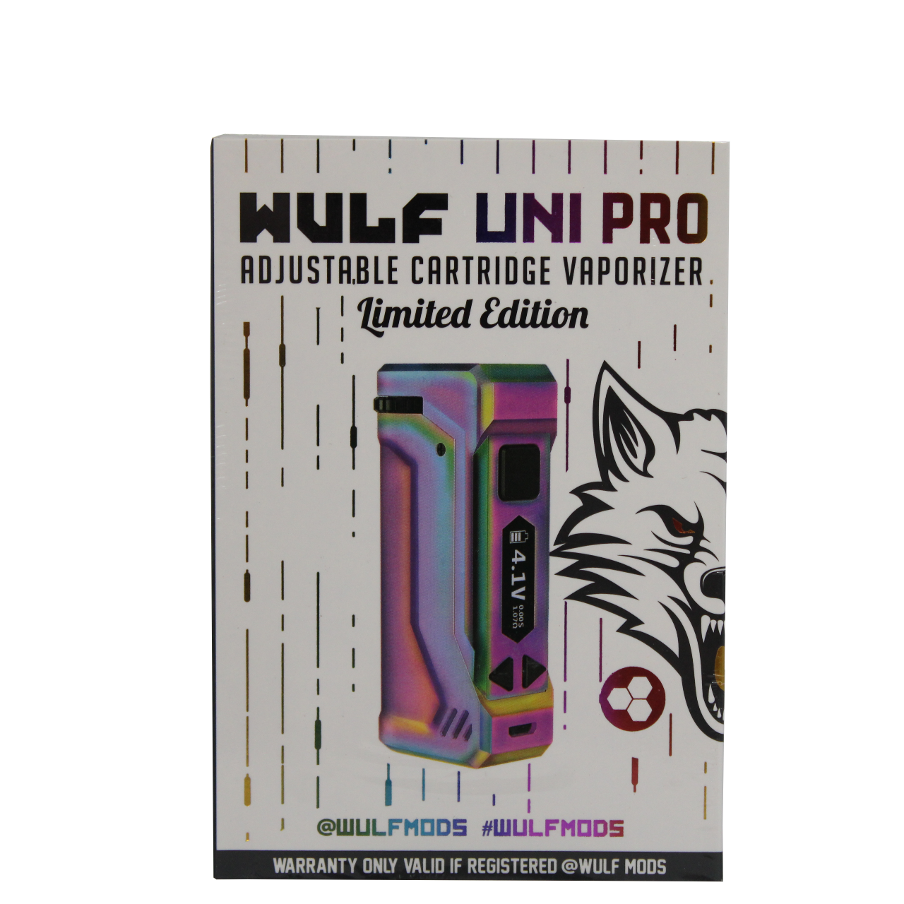 front view of the Wulf Uni pro. an improvement on the popular uni with digital screen and new limited edition anodized color