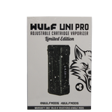 front view of the Wulf Uni pro. an improvement on the popular uni with digital screen and new limited edition black white splatter color