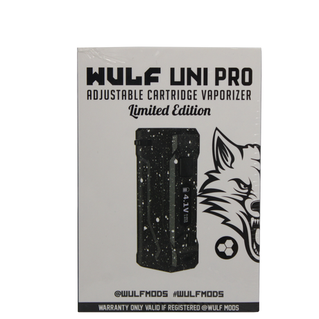front view of the Wulf Uni pro. an improvement on the popular uni with digital screen and new limited edition black white splatter color