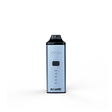 front view of the XVape Avant vaporizer in blue. A slim and flat vaporizer that is able to be concealed and easy to carry