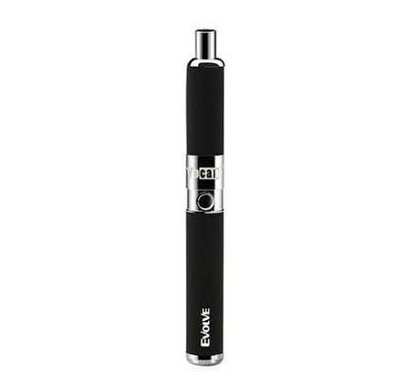 front view of the Yocan Evolve-D dry herb vaporizer. a classic professional look to the product .