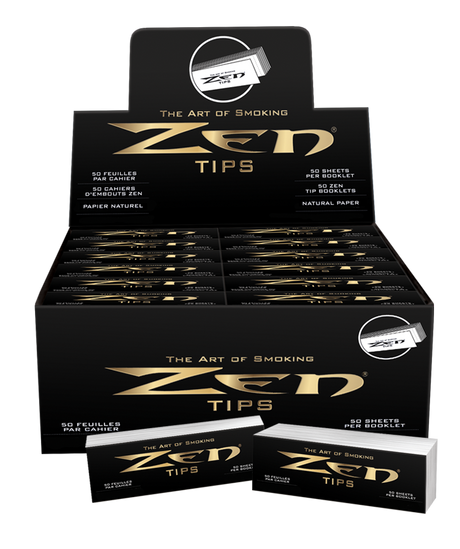 front view of the ZEN rolling tips. A well premium quality rolling tip for stable smoking for joints.