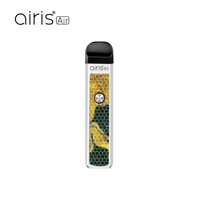 Front view of the Airis Air limited edition wax vaporizer. This ultra-portable, compact concentrate pen is designed for the discreet and highly flavorful consumption of your favorite wax extracts.
