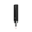 Front view of the Airistech Airis 8 dip and dab vaporizer in sleek black. This versatile 2-in-1 concentrate pen functions as both a portable electric nectar collector and a traditional loaded dab pen.