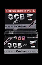 OCB PREMIUM RESPONSIBLY HARVESTED ROLLING PAPERS + TIPS SLIM 24CT