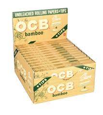 OCB Bamboo Unbleached Slim Rolling Papers + Filter Tips