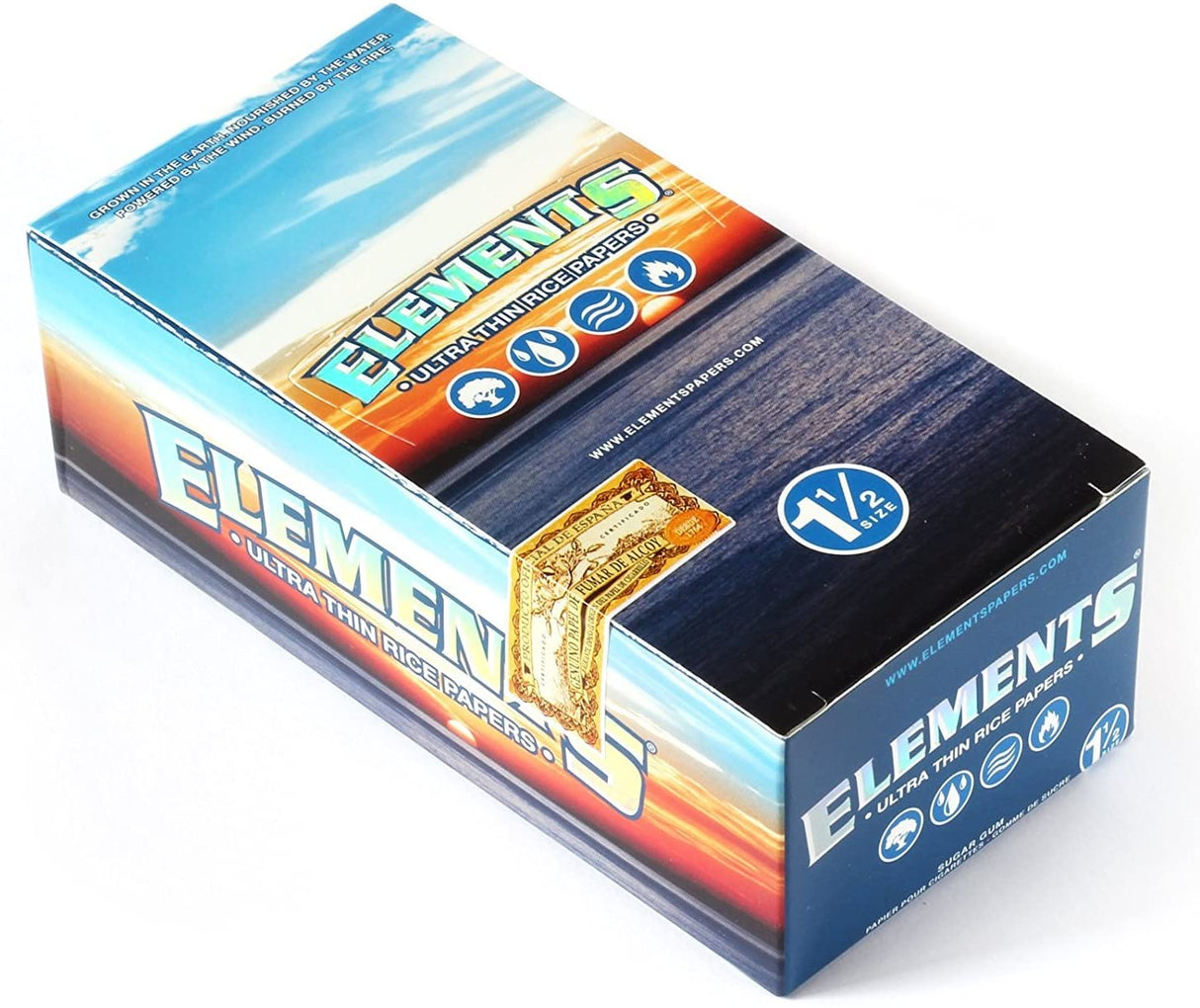 Elements - 50ct Hemp 1 1/4 Size Papers - 25pk