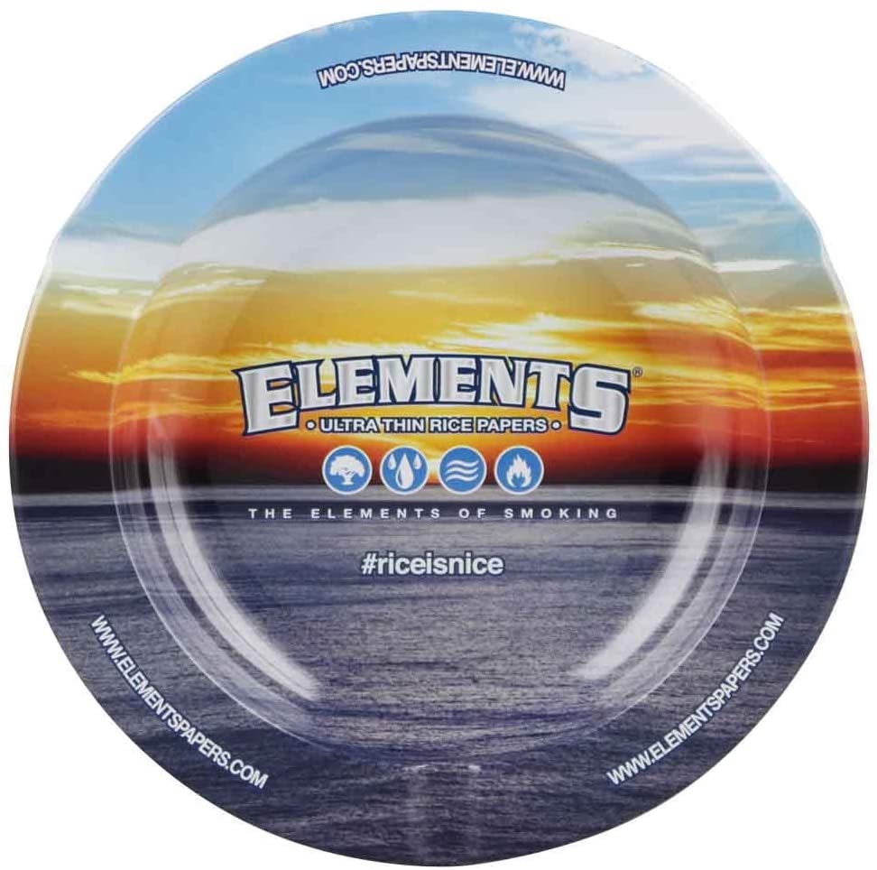 Elements Metal Ashtray Blue With Magnet