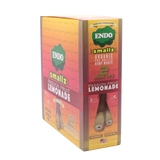 Front view of the Endo Smallz 15-count display box in Passionfruit Lemonade featuring yellow and purple packaging. This retail-ready countertop box contains fifteen separate pouches precisely formatted for high-margin impulse sales.