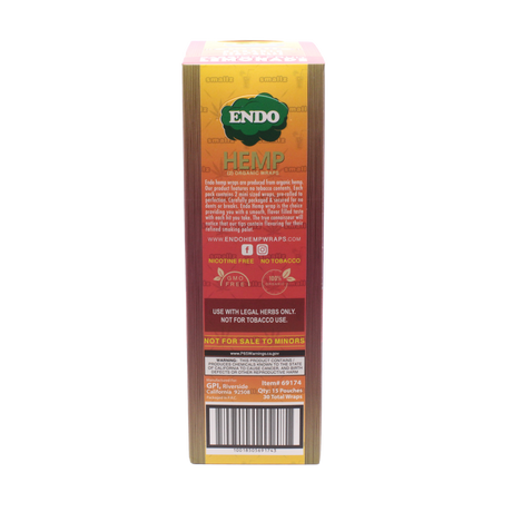 Angled overhead view of the natural brown Endo Smallz Passionfruit Lemonade pre-rolled hemp cones with integrated wooden tips. They are uniquely sized for swift, personal consumption without requiring massive amounts of expensive herbs to fill.