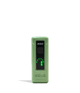 Front standing view of the Exxus REC Cartridge Vaporizer in a crypto pattern finish. This ultra-compact 510-thread battery is designed for oil cartridges and features four voltage settings along with an illuminated OLED screen.