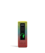 Front standing view of the Exxus REC Cartridge Vaporizer in a vibrant full color gradient. This ultra-compact 510-thread battery is designed for oil cartridges and features four voltage settings along with an illuminated OLED screen.