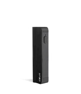 Front view of the Exxus Snap VV 650mAh cartridge vaporizer in sleek black. This compact, stealthy 510-thread battery features a recessed chamber designed to perfectly conceal and protect your favorite oil cartridges on the go.