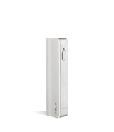 Front view of the Exxus Snap VV 650mAh cartridge vaporizer in sleek white. This compact, stealthy 510-thread battery features a recessed chamber designed to perfectly conceal and protect your favorite oil cartridges on the go.
