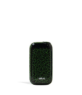 Front view of the Exxus Vape Rizo cartridge vaporizer battery in a black and green crackle finish. This compact, auto-draw 510-thread device provides an incredibly discreet and user-friendly experience for vaporizing your favorite oil cartridges.