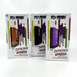 Front view of the Fly Fresh DipKing 3-in-1 dab vaporizer kit in sleek black. This highly versatile concentrate device serves as a portable nectar collector, a standard wax pen, and a convenient water pipe adapter for ultimate dabbing flexibility.