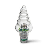 Front angled view of the Fly Fresh Pen Ceramic Replacement Coils 2-pack in the Festive colorway. This premium replacement coil kit features a ceramic heating element designed to deliver clean, pure flavor from wax concentrates.