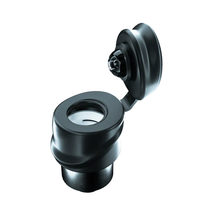 Front standing view of the Focus V Carta 2 Intelli-Core Wax Atomizer. This essential replacement part seamlessly integrates with the Carta 2 smart rig to ensure a premium, continuous dabbing experience.