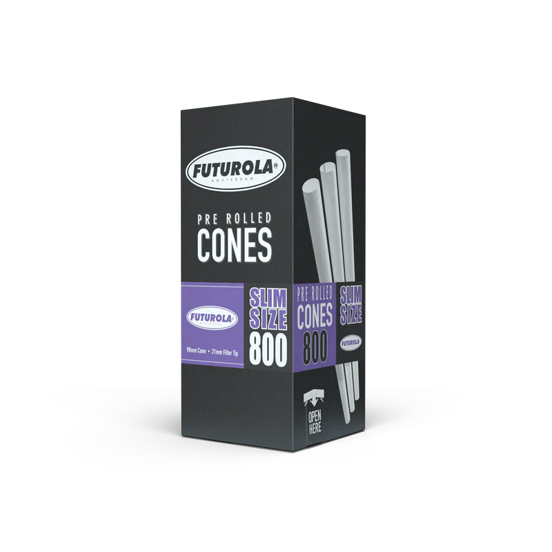 Futurola Slim Size 98mm Cones - 800 Count Bulk Box