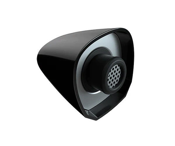 Top-down view of the G Pen Elite II vaporizer in matte black with the magnetic mouthpiece detached. The deep, full-ceramic heating chamber offers a substantial 0.5g capacity for evenly baked, smooth draw sessions.