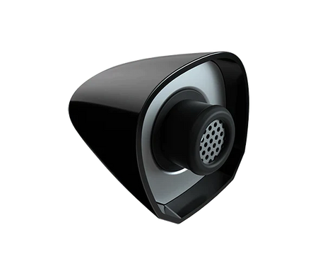 Top-down view of the G Pen Elite II vaporizer in matte black with the magnetic mouthpiece detached. The deep, full-ceramic heating chamber offers a substantial 0.5g capacity for evenly baked, smooth draw sessions.