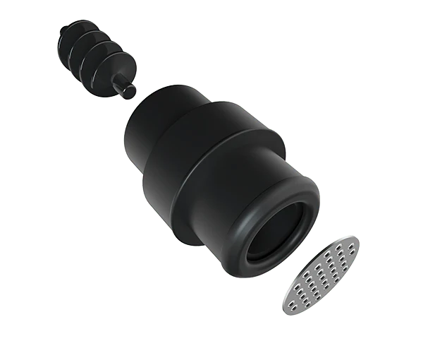 Angled view of the G Pen Elite II vaporizer in matte black. The heavy-duty zinc-alloy frame tapers into a magnetic zirconia mouthpiece featuring an integrated spiral ceramic airpath to actively cool down vapor before inhalation.