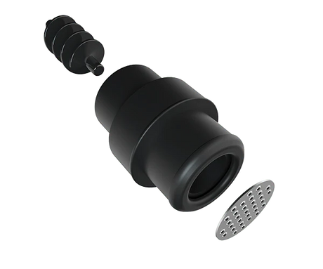 Angled view of the G Pen Elite II vaporizer in matte black. The heavy-duty zinc-alloy frame tapers into a magnetic zirconia mouthpiece featuring an integrated spiral ceramic airpath to actively cool down vapor before inhalation.