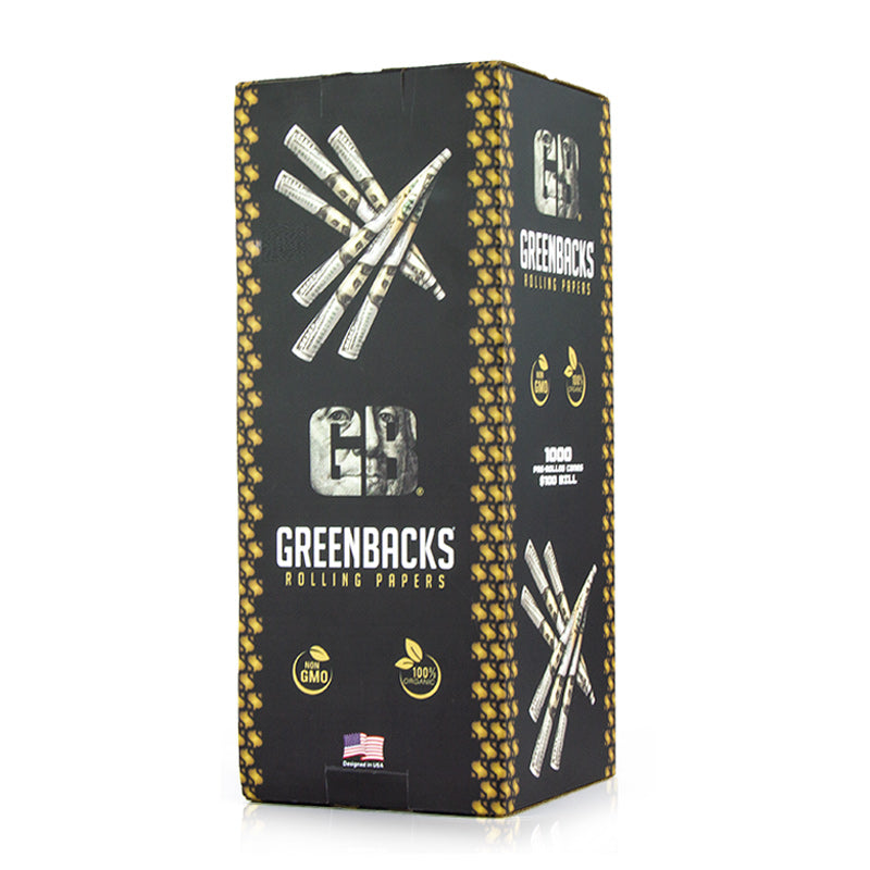 Greenbacks Pre-Roll Cones 100 Bills 100 Box